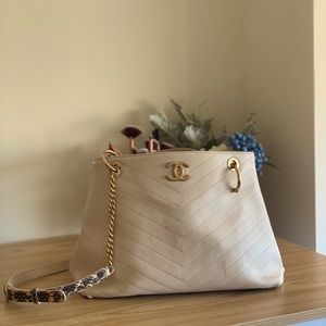 Chanel crossbody with snake strap